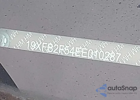 2014 Honda Civic Lx z USA, uszkodzony, nr VIN 19XFB2F54EE010287